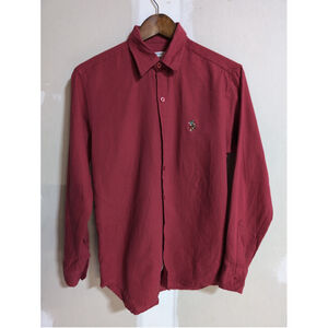 U.S. Polo Assn Slim Fit Maroon Button Up Shirt Mens Sz L Pony Logo Career Office